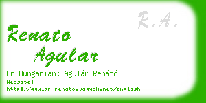 renato agular business card